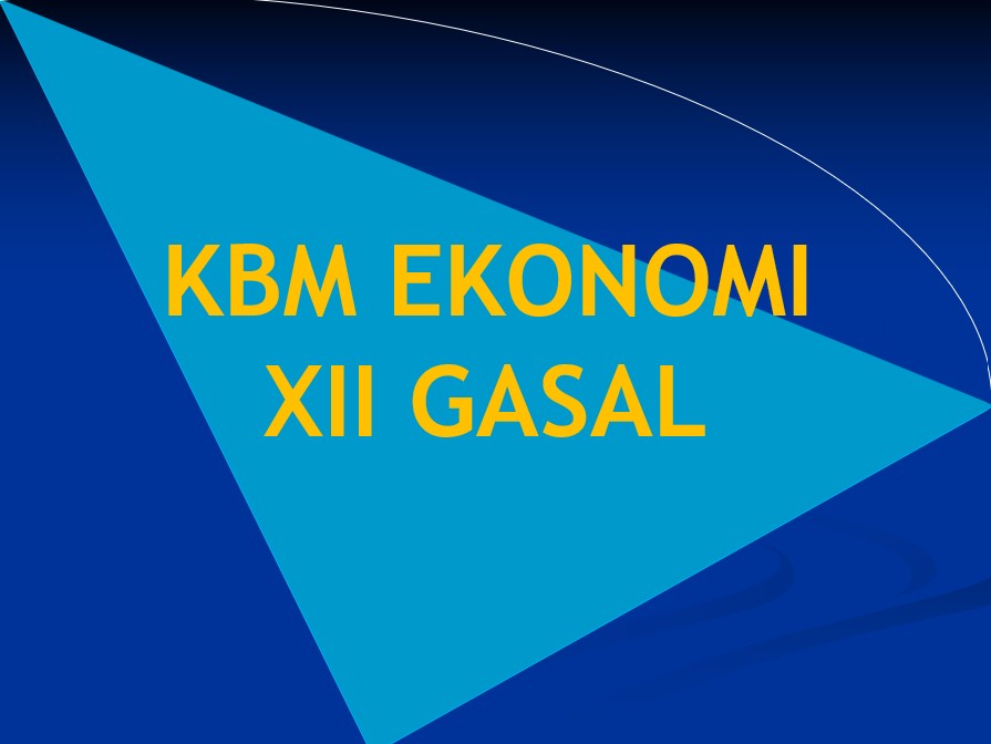 KBM EKONOMI XII GASAL